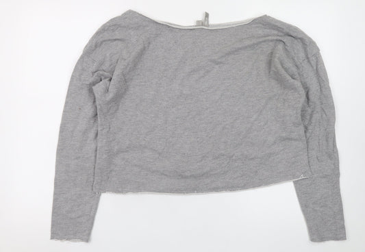 ASOS Women’s Grey Long Sleeve Basic Jersey Top Size 12