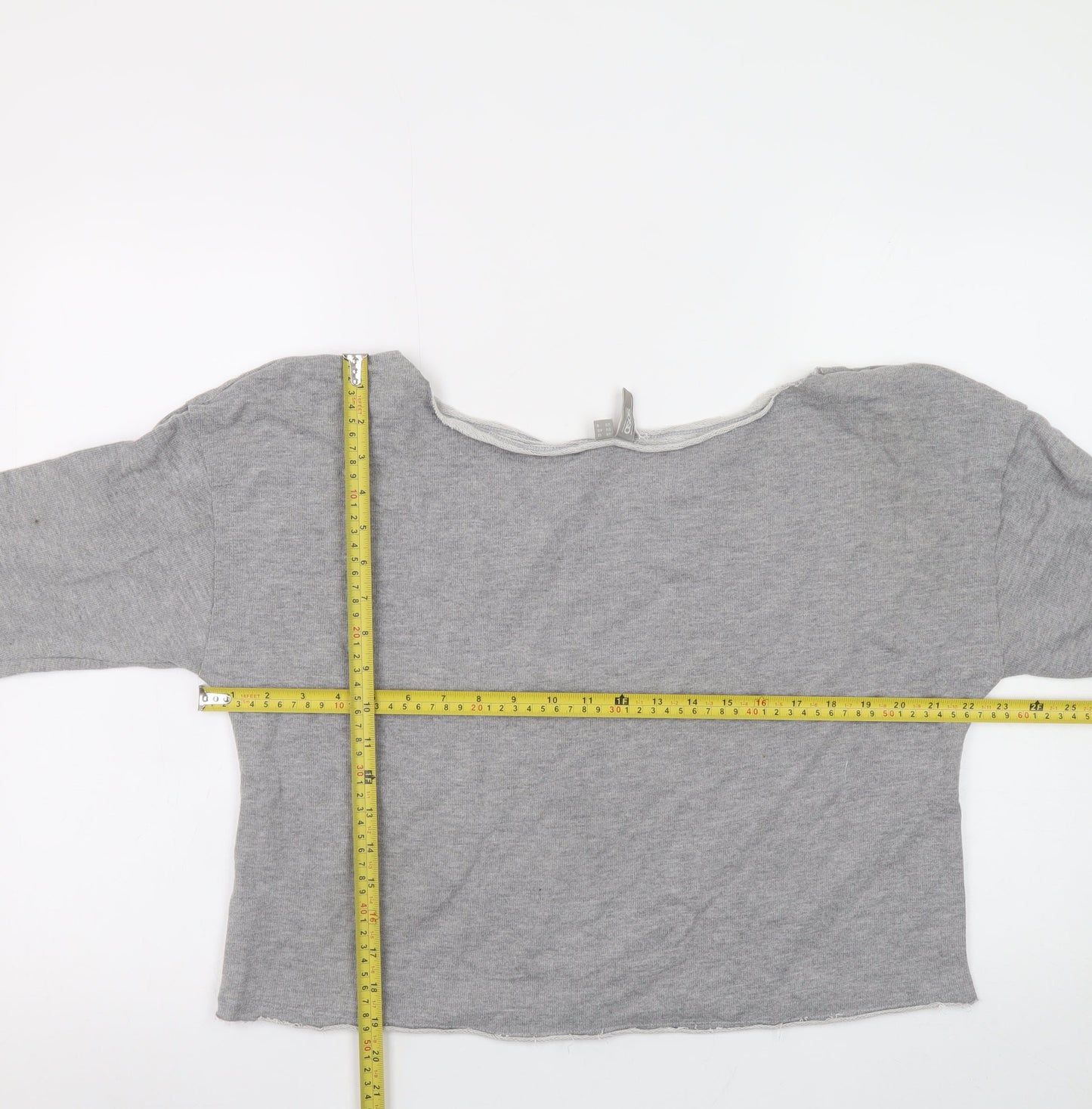 ASOS Women’s Grey Long Sleeve Basic Jersey Top Size 12