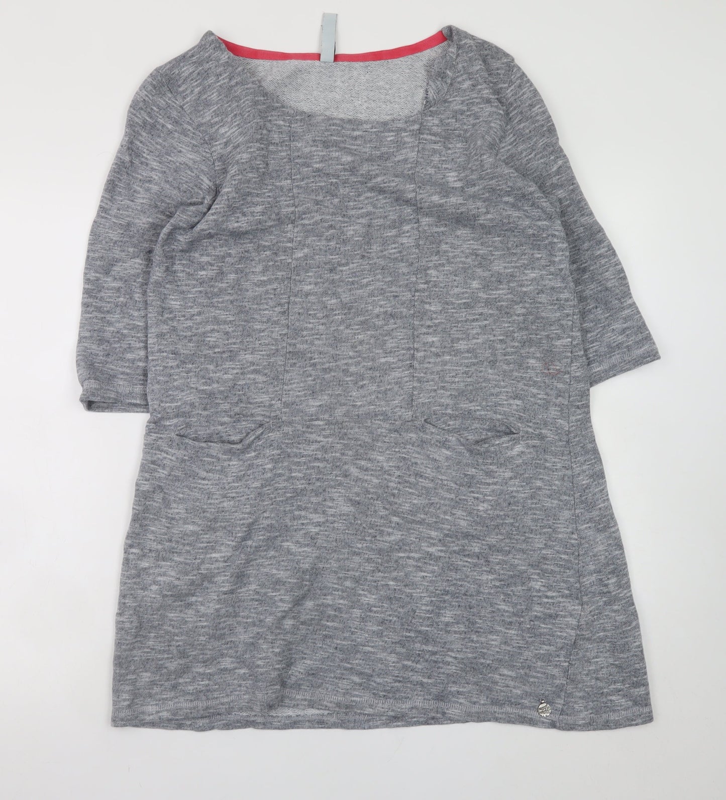 Weird Fish Women’s Grey Knee Length Shift Dress Size 12