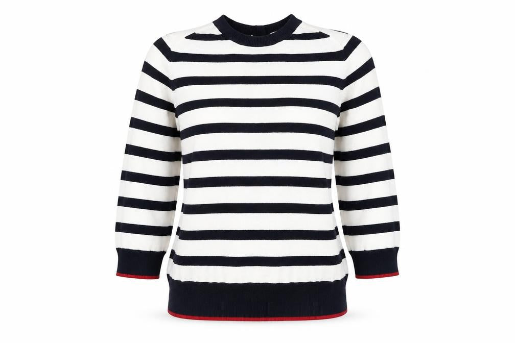 Zara Women’s Multicoloured Striped Crew Neck Knit Jumper Size S