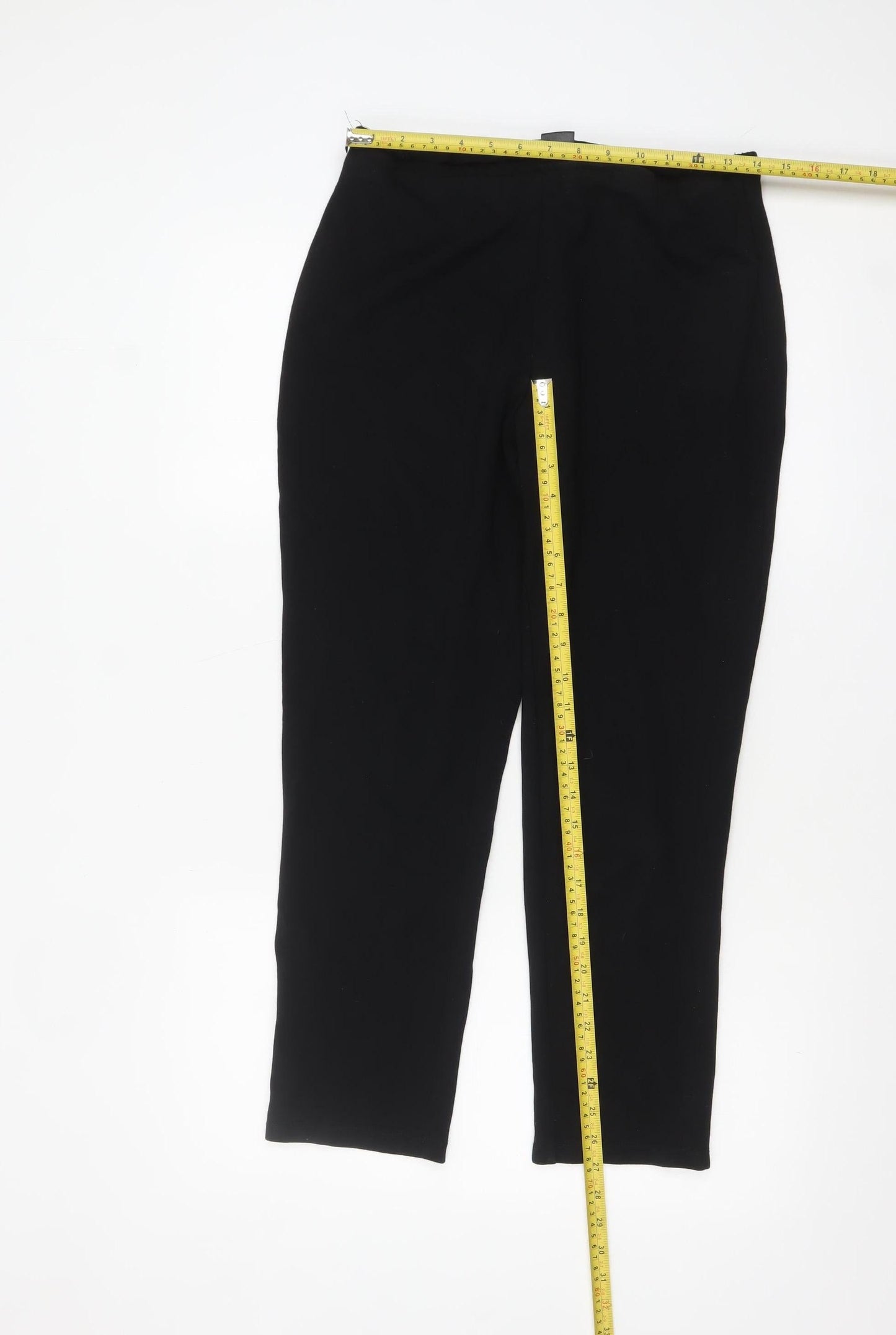 DKNY Womens Black Leggings Size L Slim Fit Stretch Jersey Trousers