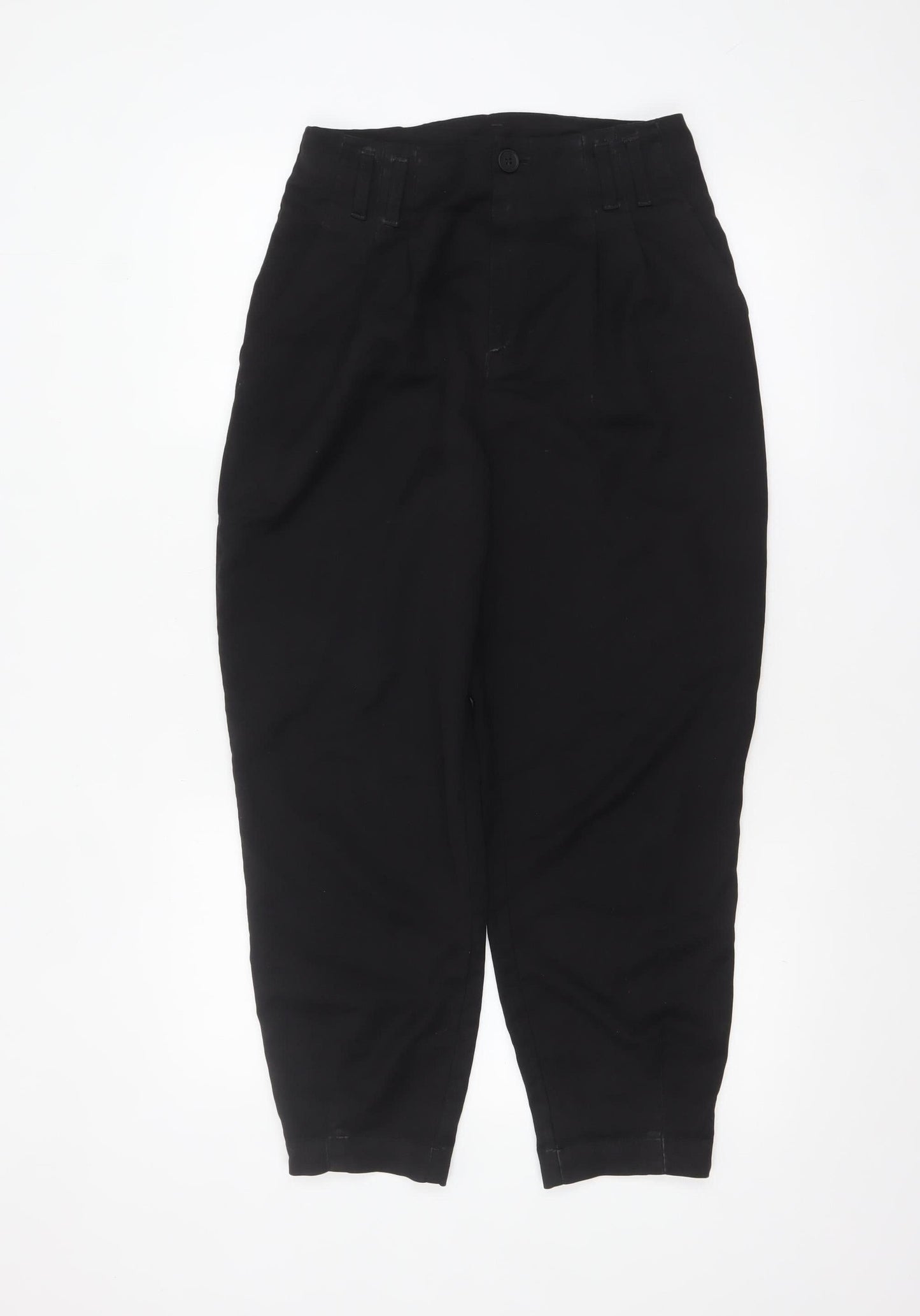 H&M Divided Women’s Black High-Rise Slim Tapered Trousers Size 10