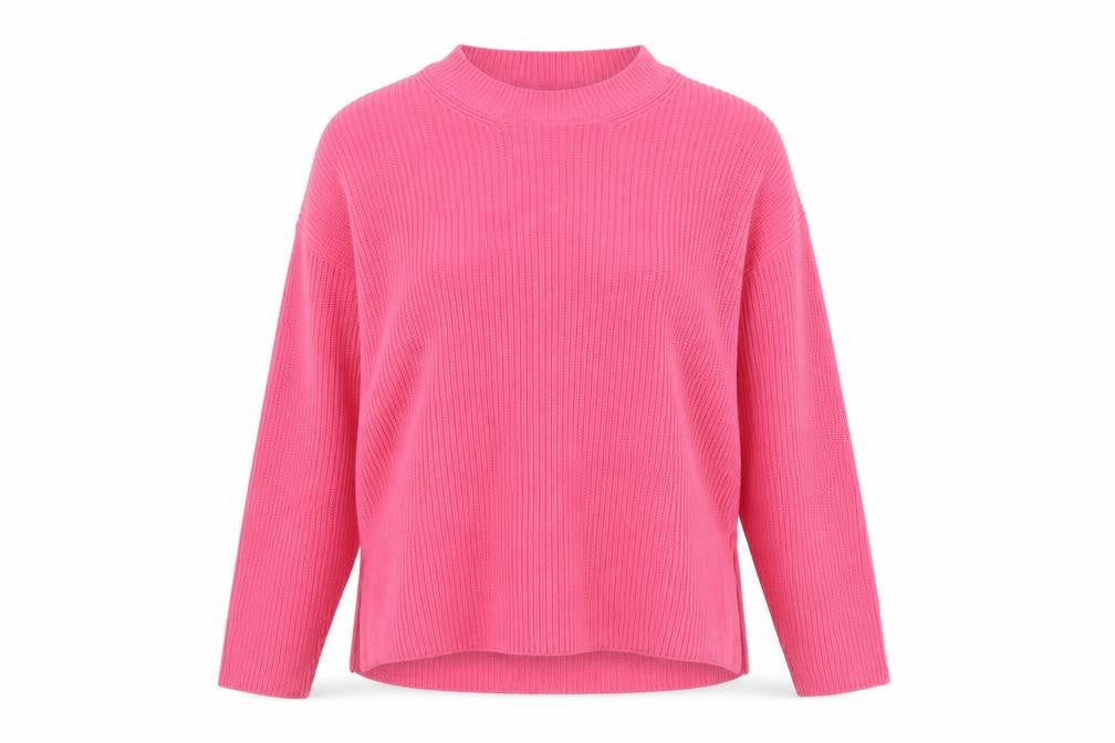 New Look Women’s Pink Knit Mock Neck Long Sleeve Pullover Jumper S
