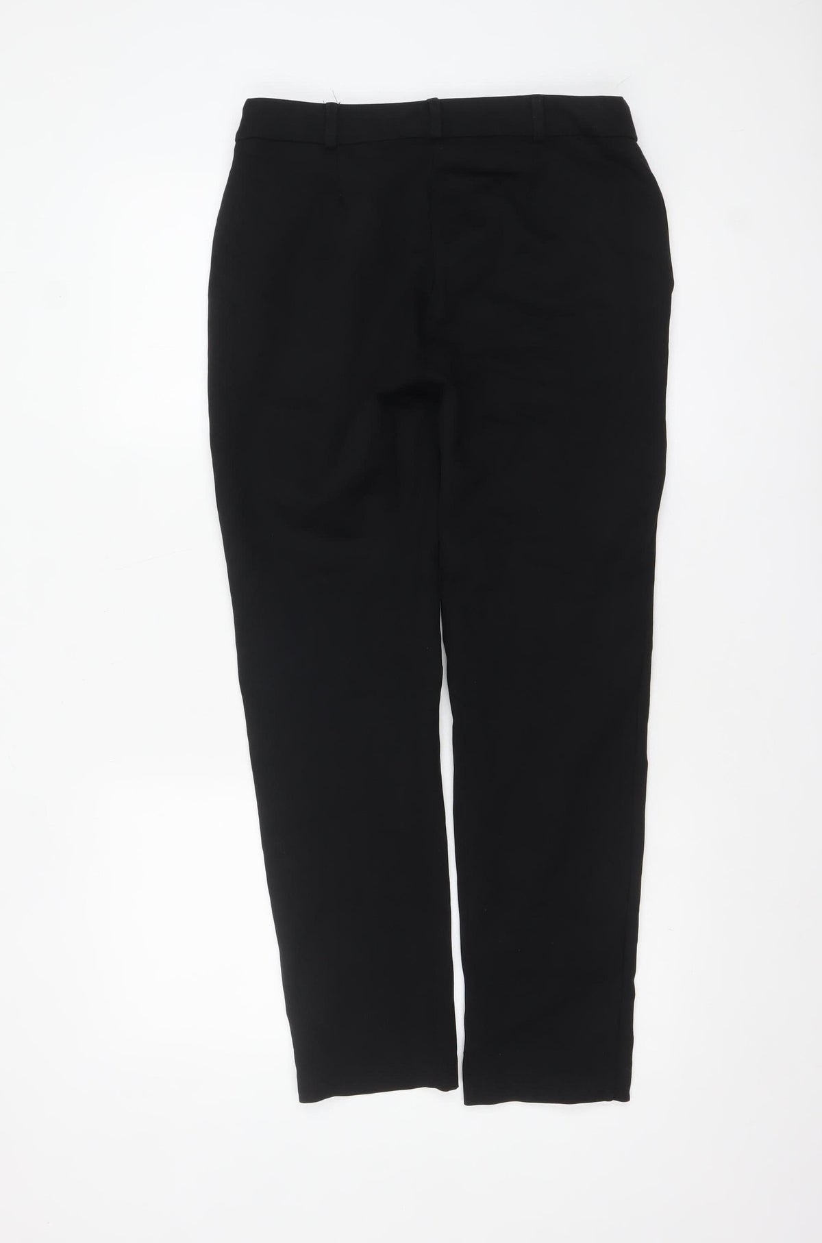 Nutmeg Women Black Slim Fit Stretch Trousers Size 10