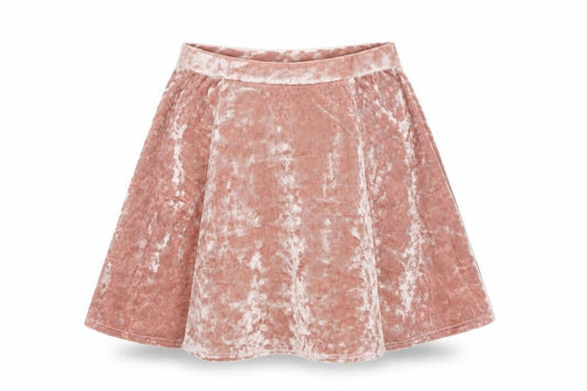 River Island Women Pink Skater Velvet Stretch Short Skirt Size 6