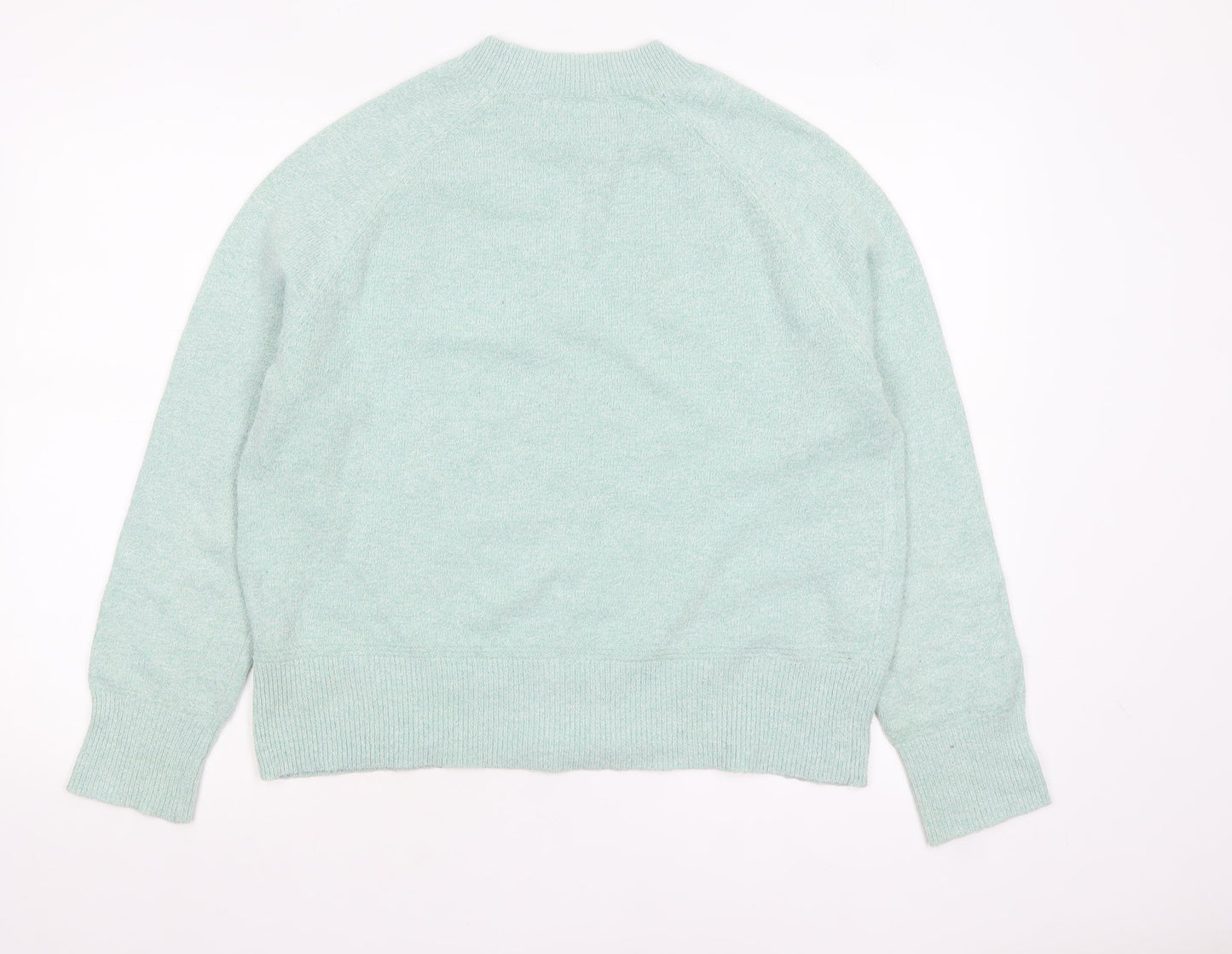 Oasis Women's Green Crew Neck Knit Pullover Jumper Size 12
