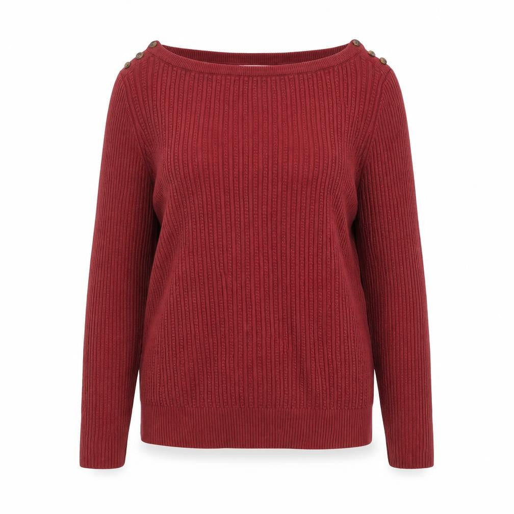 Marks & Spencer Per Una Red Boat Neck Knit Jumper Women’s Size 16