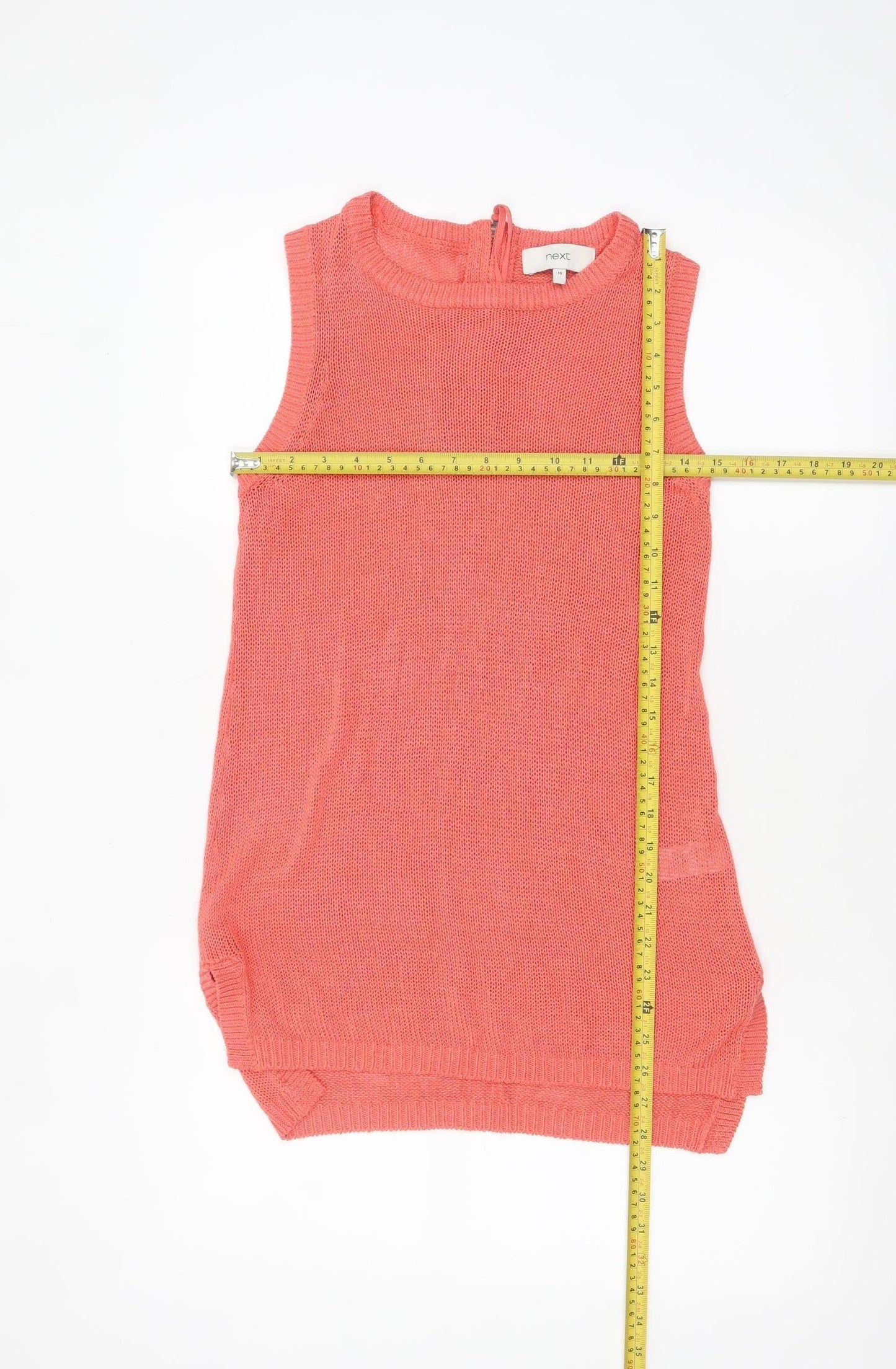 Next Women Pink Knit Sleeveless Tank Top Size 10