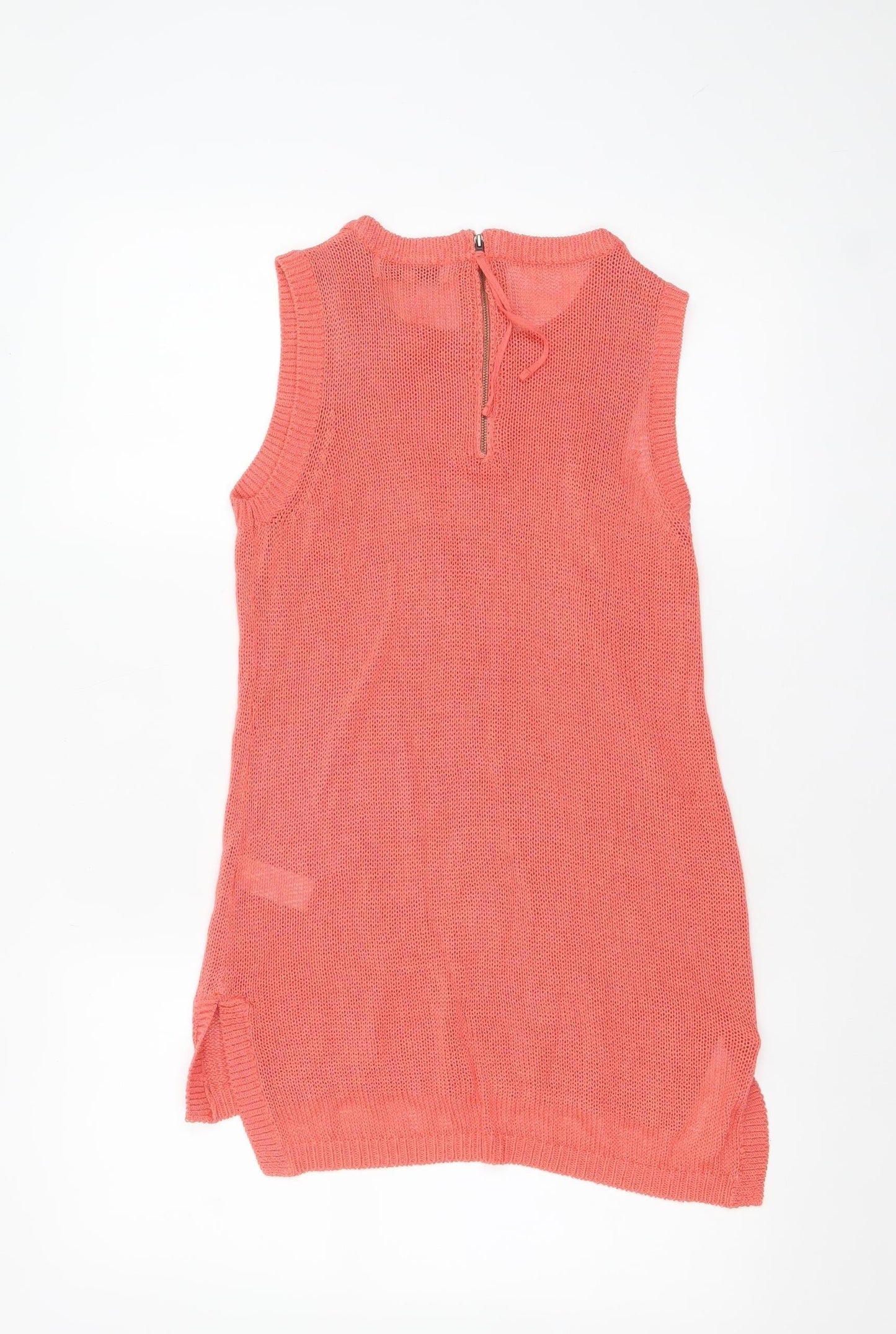 Next Women Pink Knit Sleeveless Tank Top Size 10