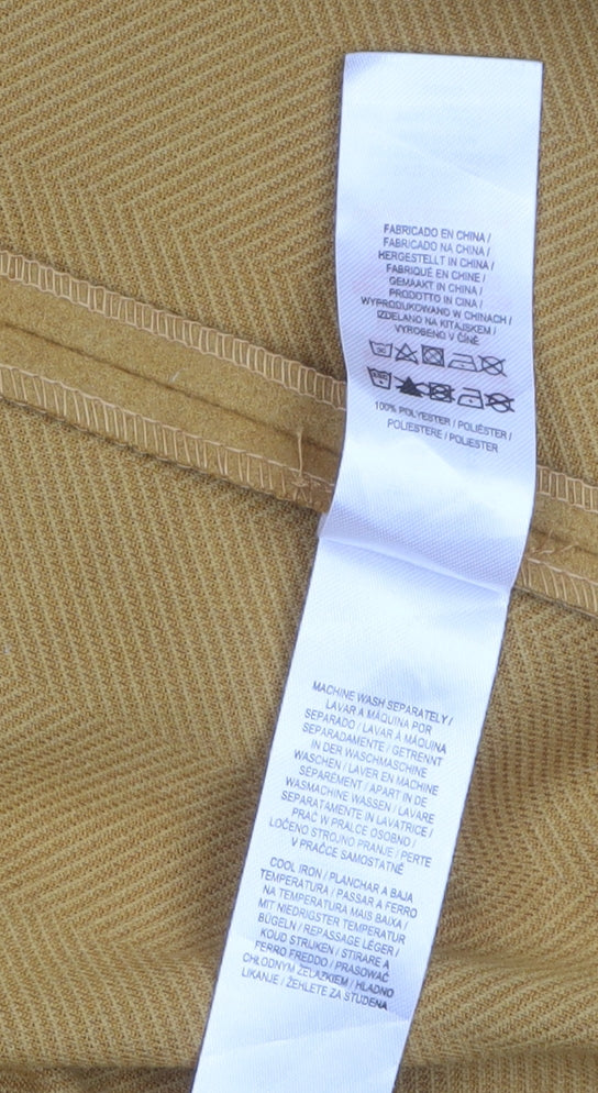 Primark Women's Yellow Long Coat Size 8 Lightweight Overcoat