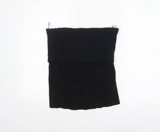 Marks and Spencer Womens Black Ribbed Strapless Top Size 22