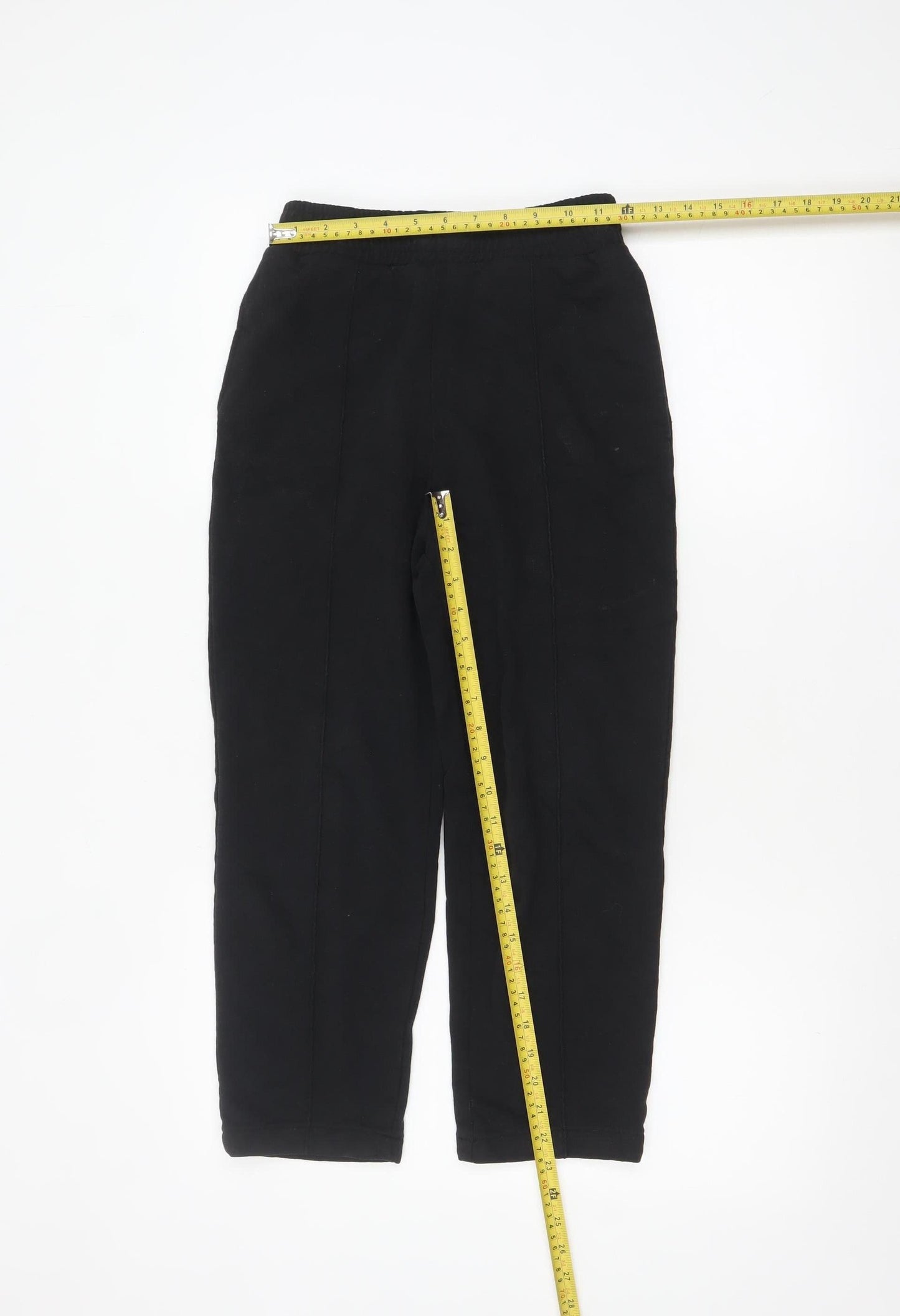 Koton Teens Black XS Fleece Sweatpants with Elastic Waist