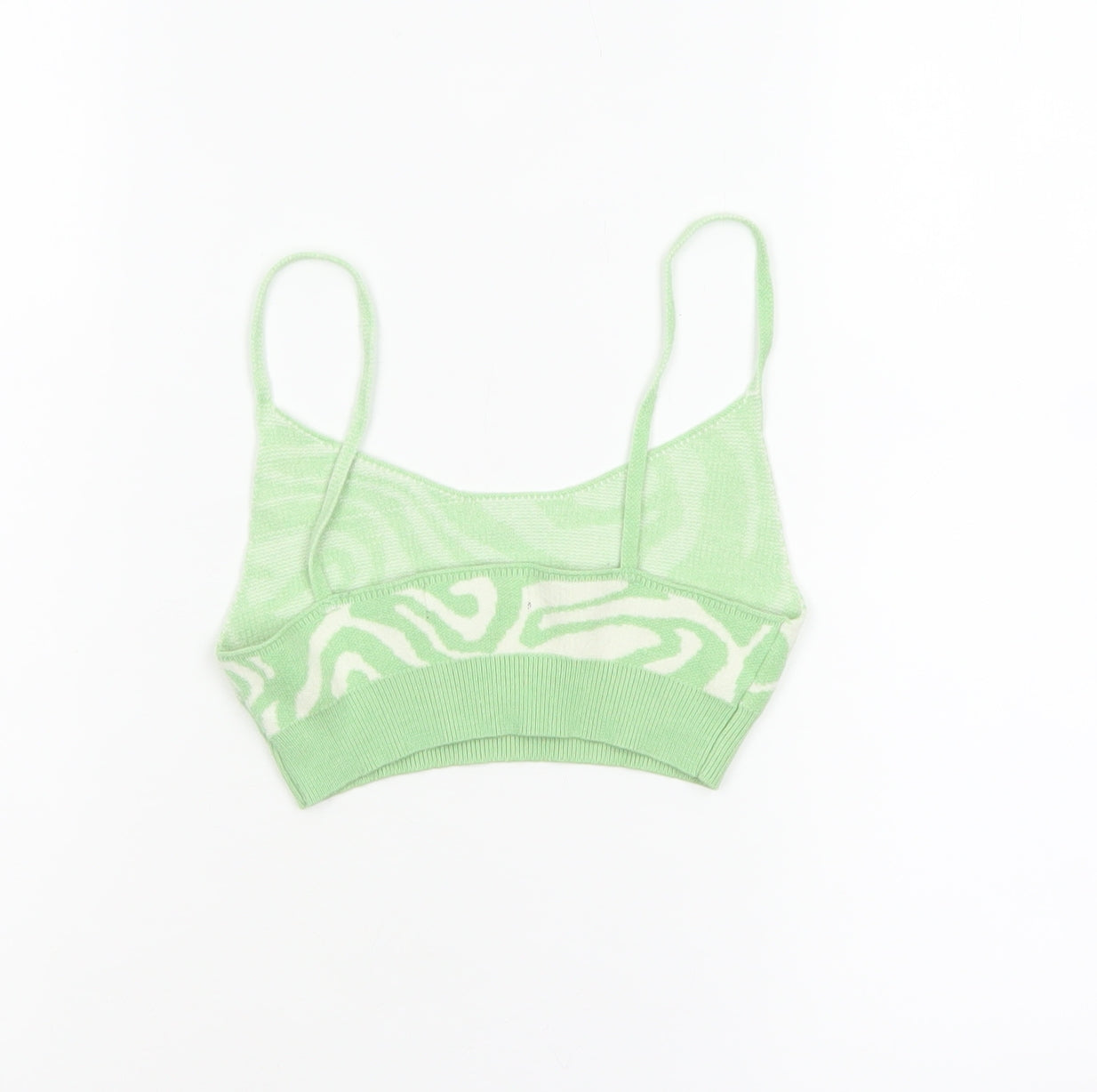 Motel Women’s Green Knit Camisole Tank Top XS Retro Style