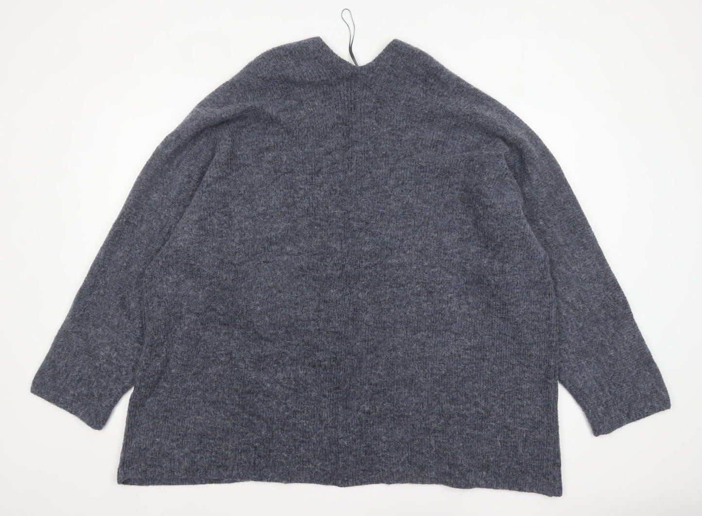 Fat Face Women’s Grey Chunky Knit Open Cardigan Size L