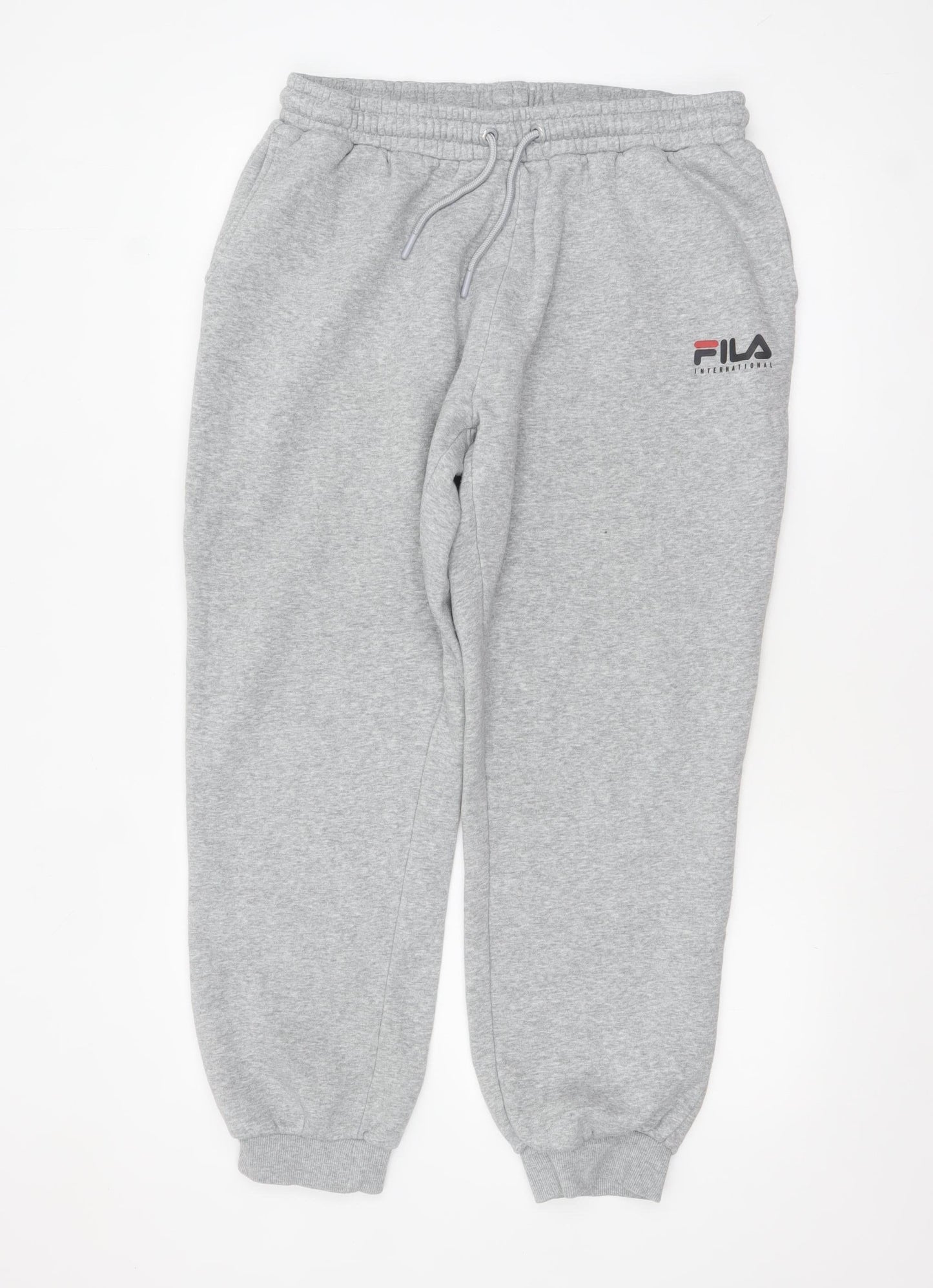 FILA Mens Grey XL Sweatpants Joggers Fleece Lined Comfort Fit