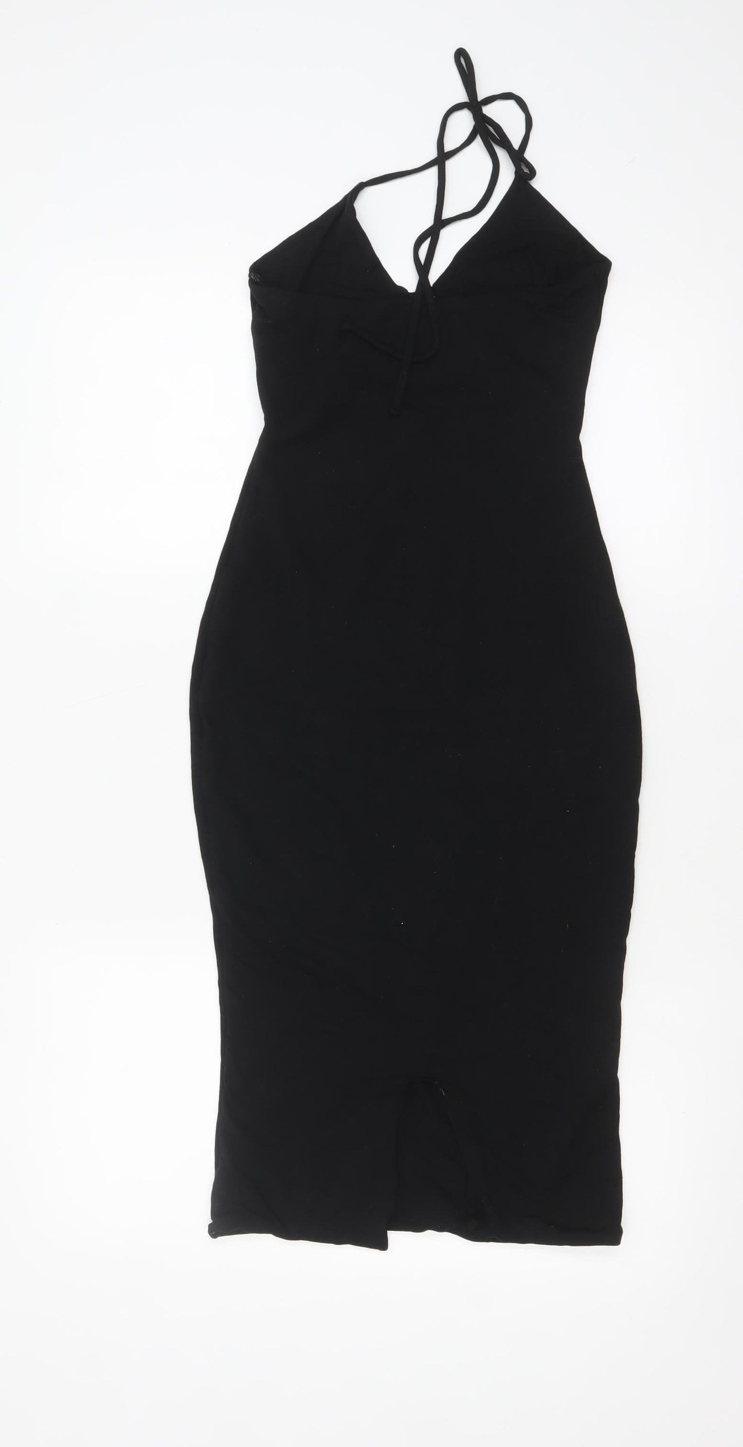 Oh Polly Women’s Black Halter Bodycon Dress Size 10