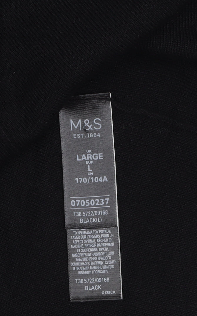 Marks and Spencer Women’s Black Long Sleeve Knit Cardigan L