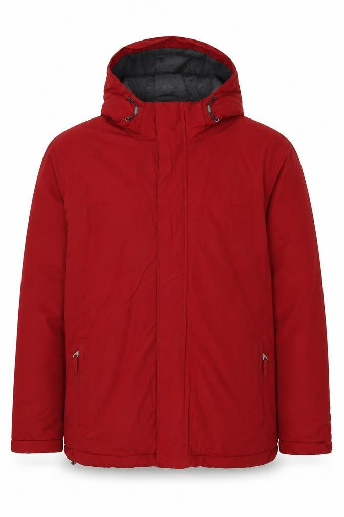 Lands' End Men's Red XL Full Zip Hooded Nylon Jackets