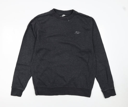 Nike Women’s Black Small Pullover Sweatshirt Crew Neck Casual