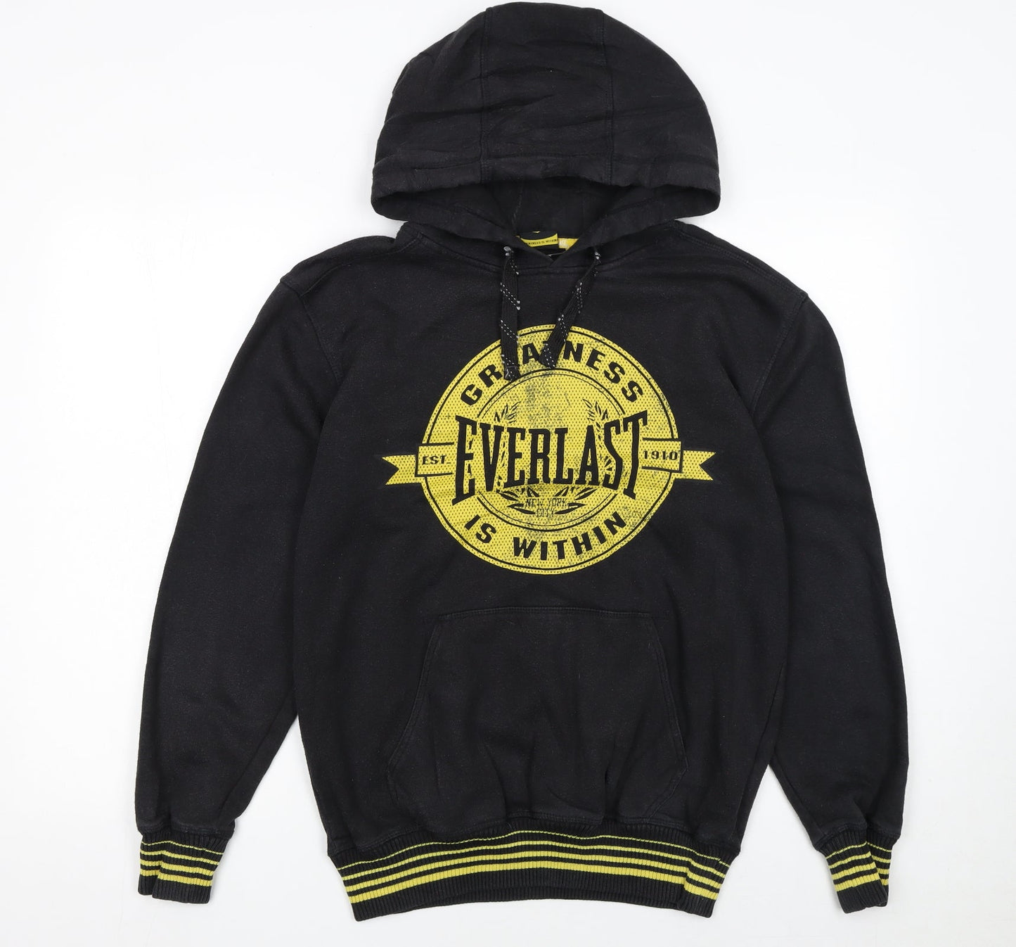 Everlast Men's Black Pullover Hoodie S Graphic Sports Fleece