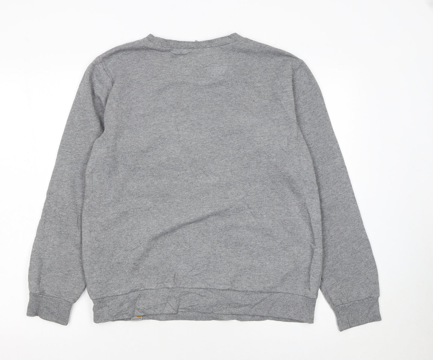 Carhartt Men’s Grey Fair Isle Crew Neck Sweatshirt Size M