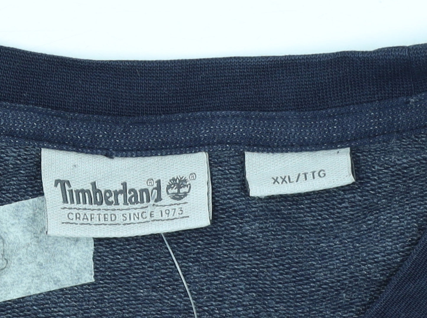 Timberland Men’s Blue 2XL Crew Neck Cotton Pullover Sweatshirt