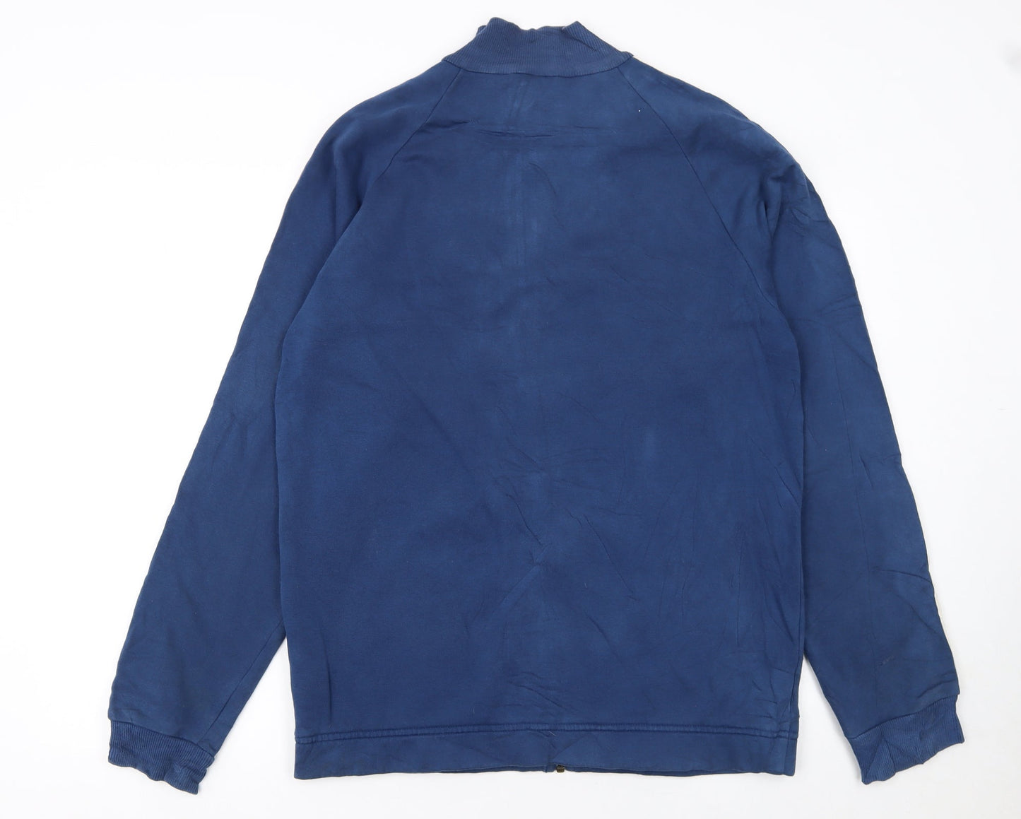 Adidas Men's Blue Track Jacket L Colourblock Full Zip Sportswear