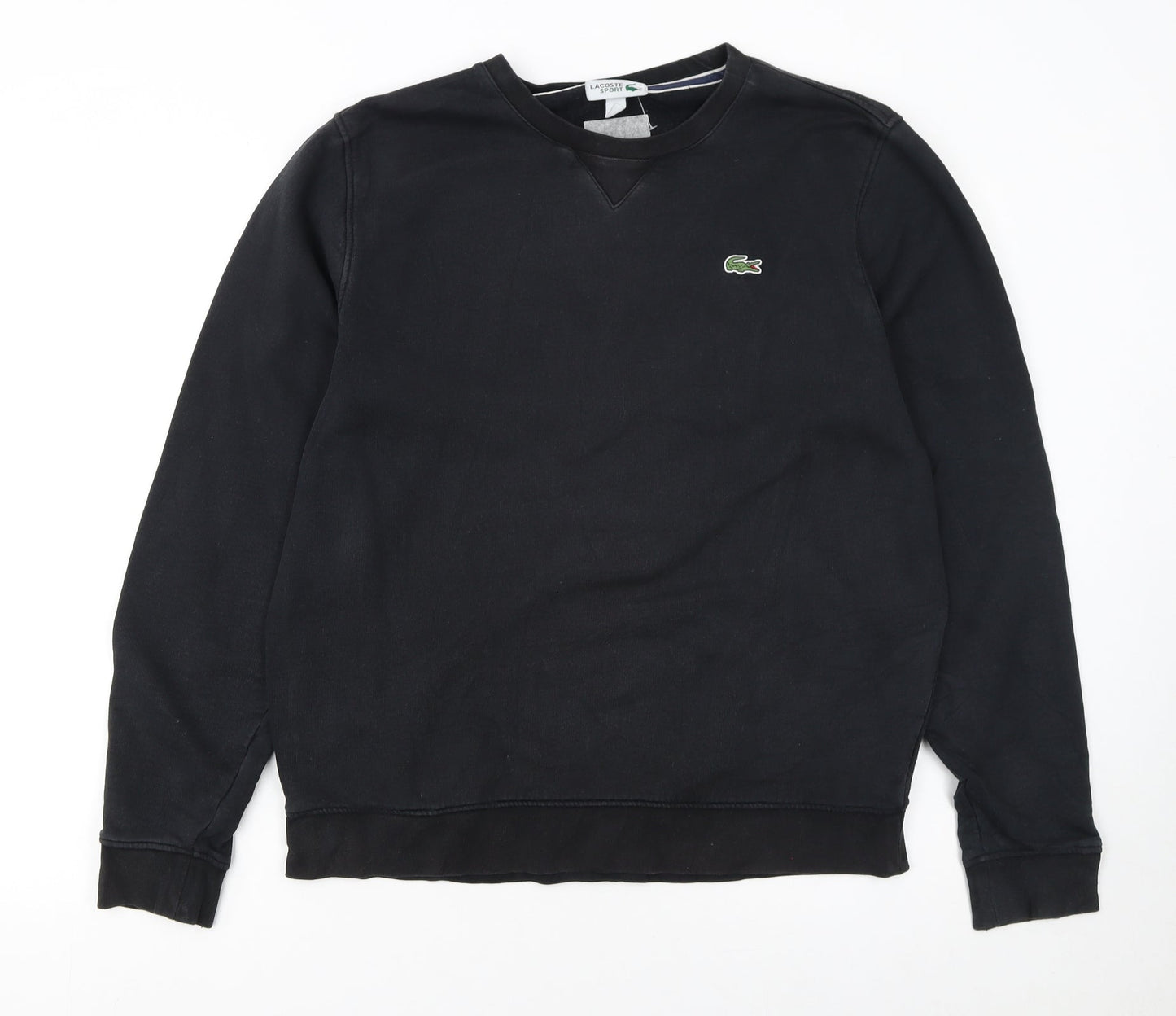 Lacoste Sport Men's Black Long Sleeve Crew Neck Sweatshirt L