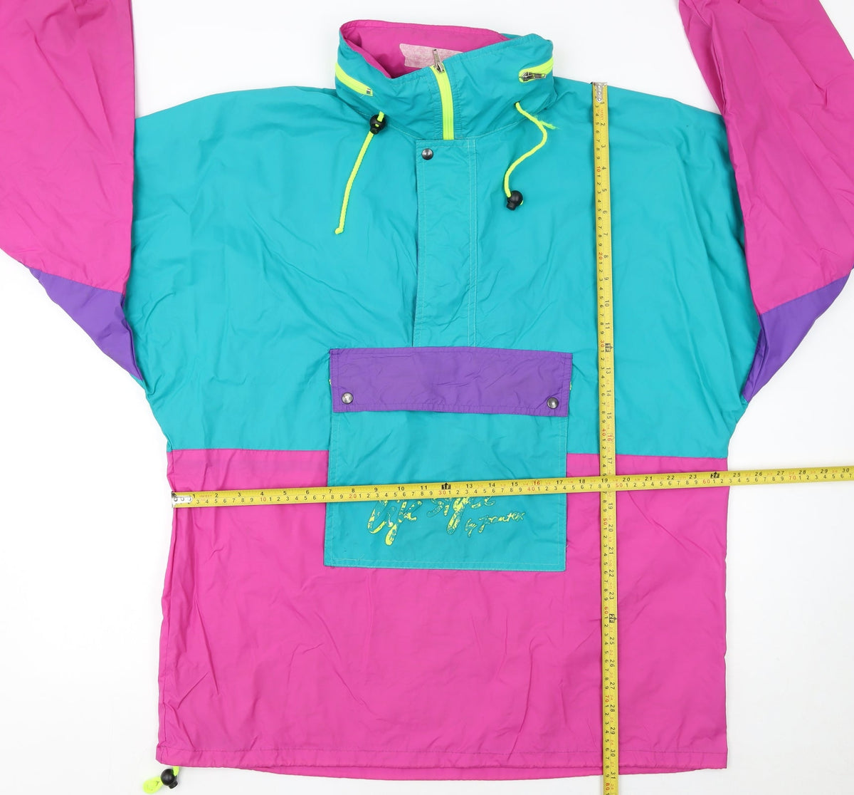 Jeantex Women's Multicoloured 80s Windbreaker Jacket Size 22