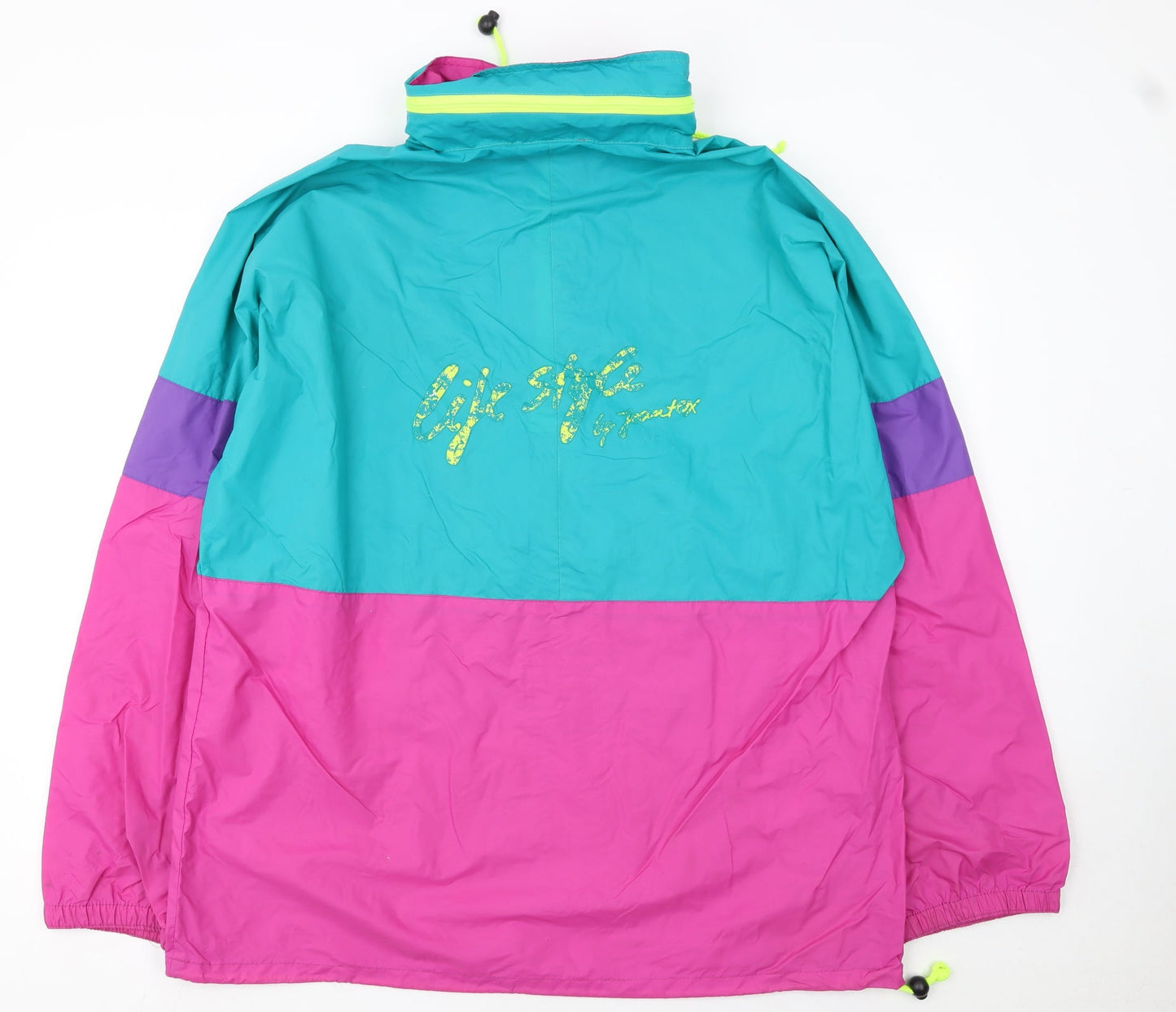 Jeantex Women's Multicoloured 80s Windbreaker Jacket Size 22