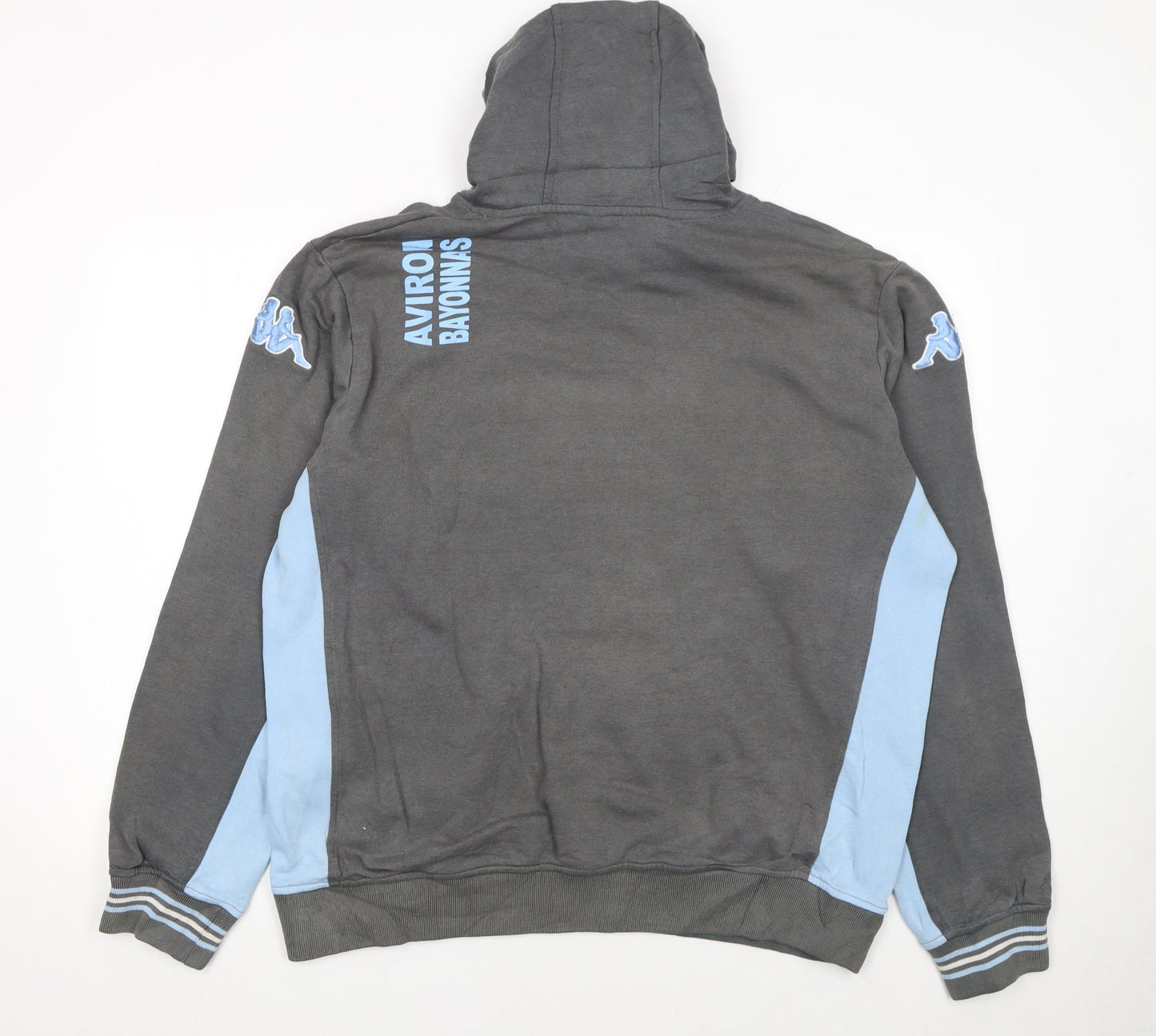 Kappa Men's Grey 2XL Pullover Hoodie Sports Logo Sweatshirt