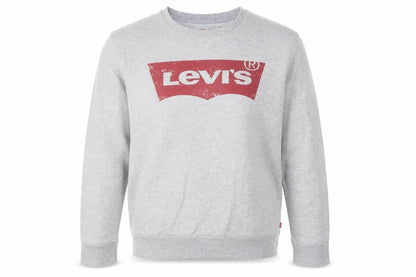 Levi's Men's Grey Logo Crew Neck Pullover Sweatshirt M
