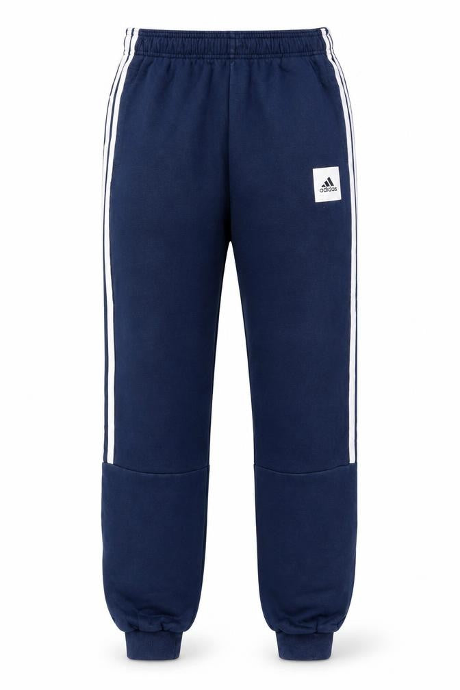 Adidas Teens Blue XL Jogger Sweatpants with Stripes