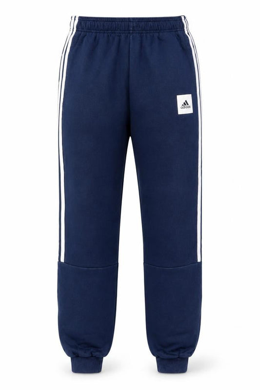 Adidas Mens Blue XL Jogger Sweatpants with Stripes