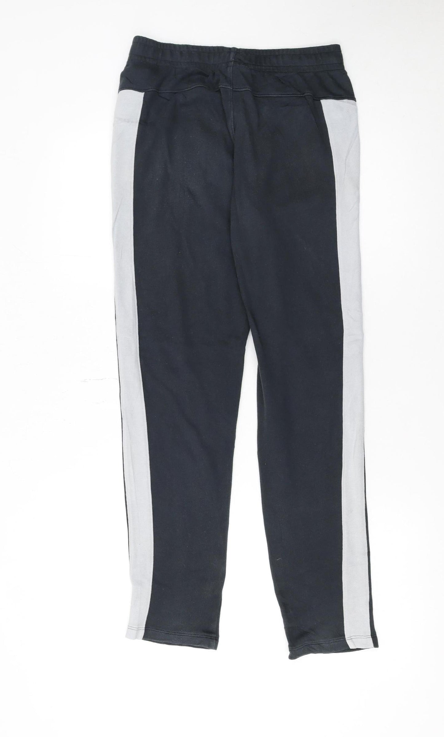Under Armour Boys Black Joggers YLG Cotton Blend Elastic Waist Sportswear