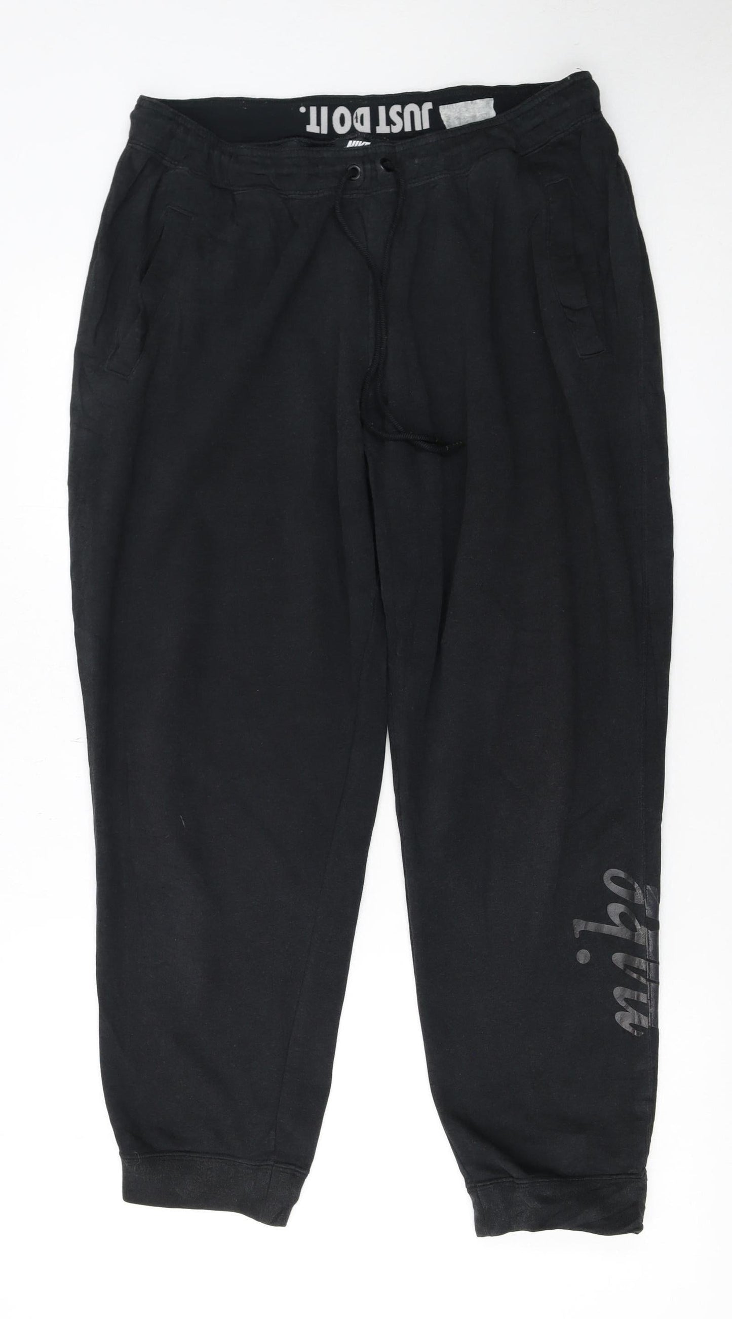Nike Men's Black Jogger Trousers L Regular Fit Sportswear