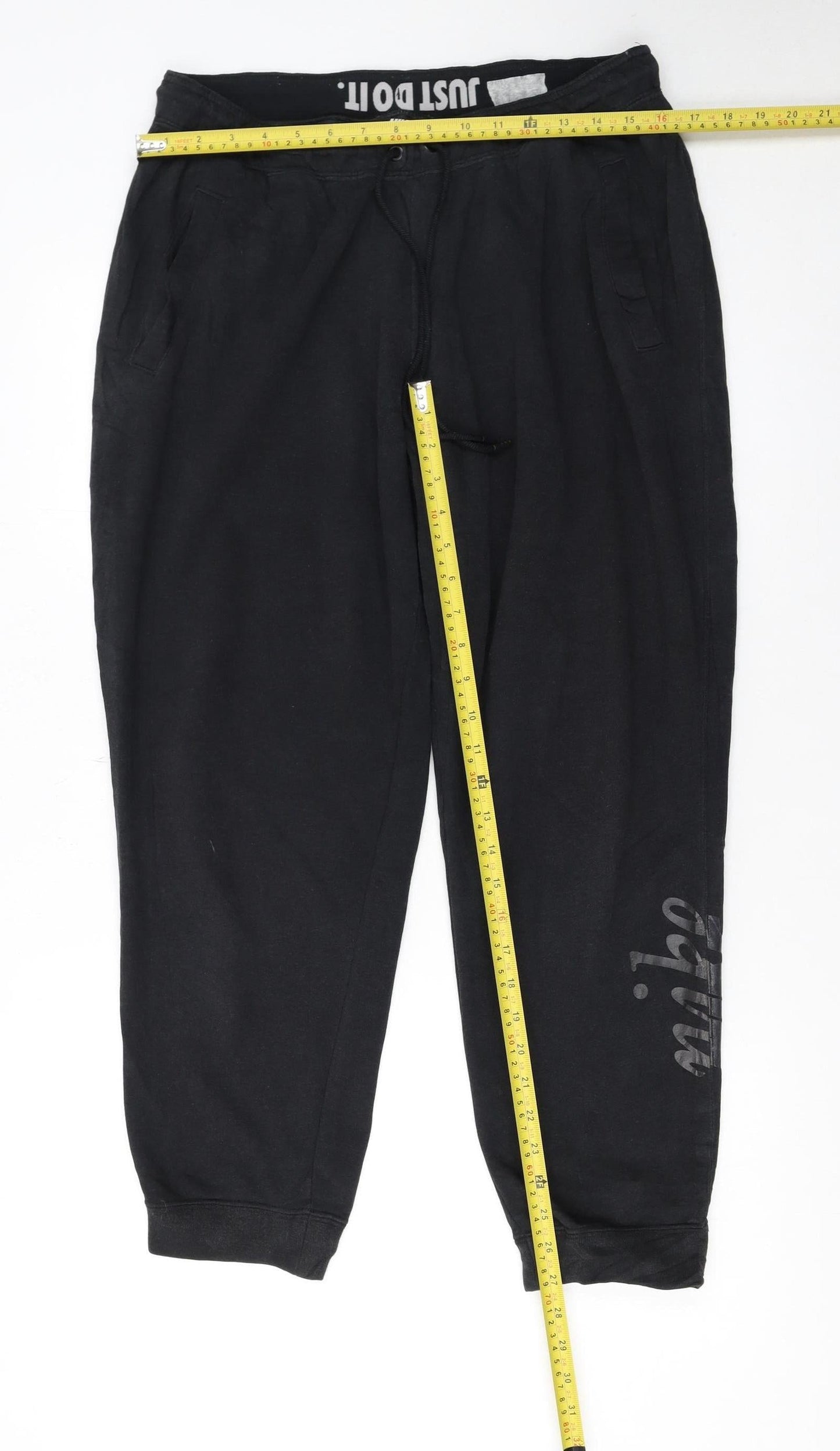 Nike Men's Black Jogger Trousers L Regular Fit Sportswear
