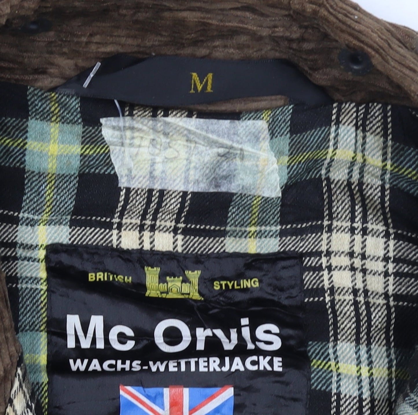 Mc Orvis Men’s Green Waxed Cotton Mid-Length Jacket M Outdoor Coat