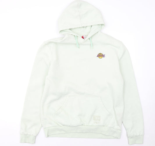 Mitchell & Ness Men’s White XL Pullover Hoodie Lakers Logo