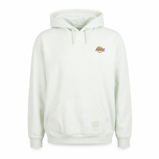 Mitchell & Ness Men’s White XL Pullover Hoodie Lakers Logo