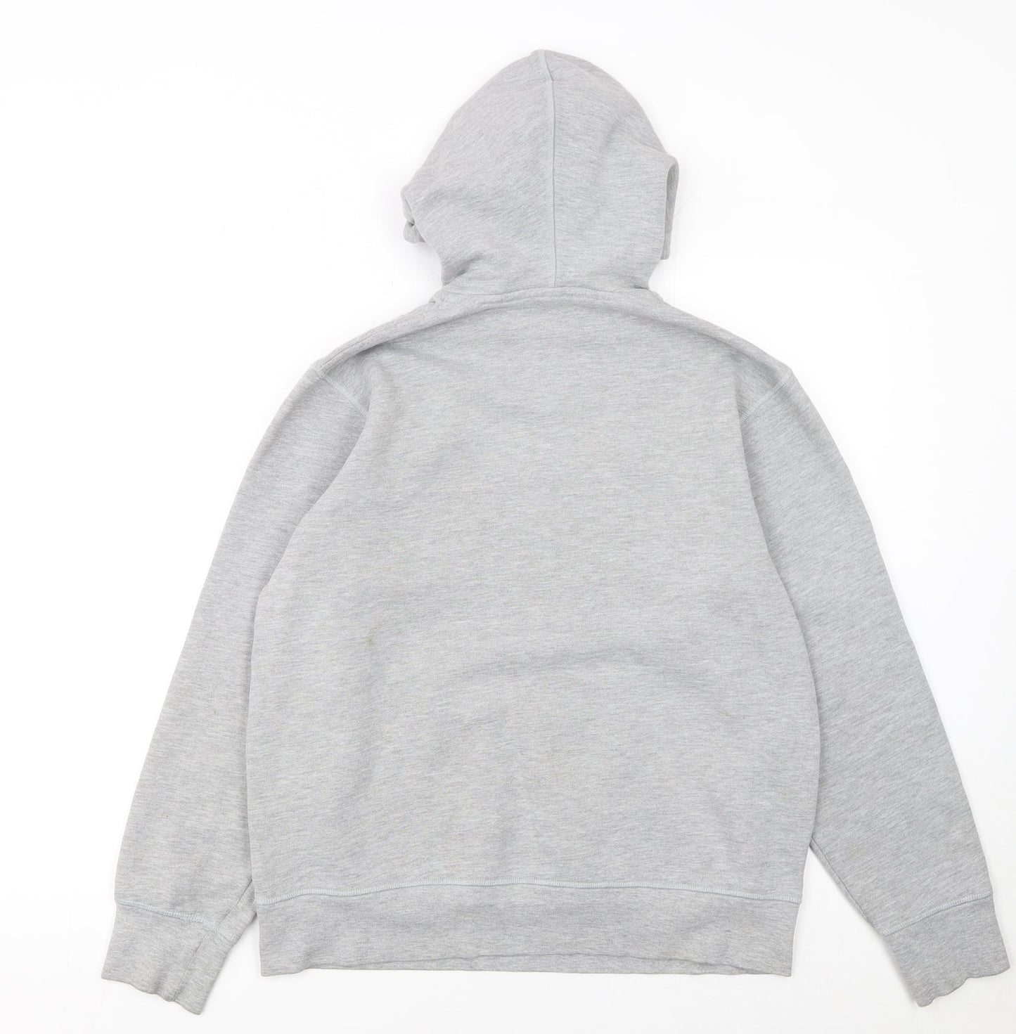 Reebok Men's Grey Pullover Hoodie M Logo Sports Fleece
