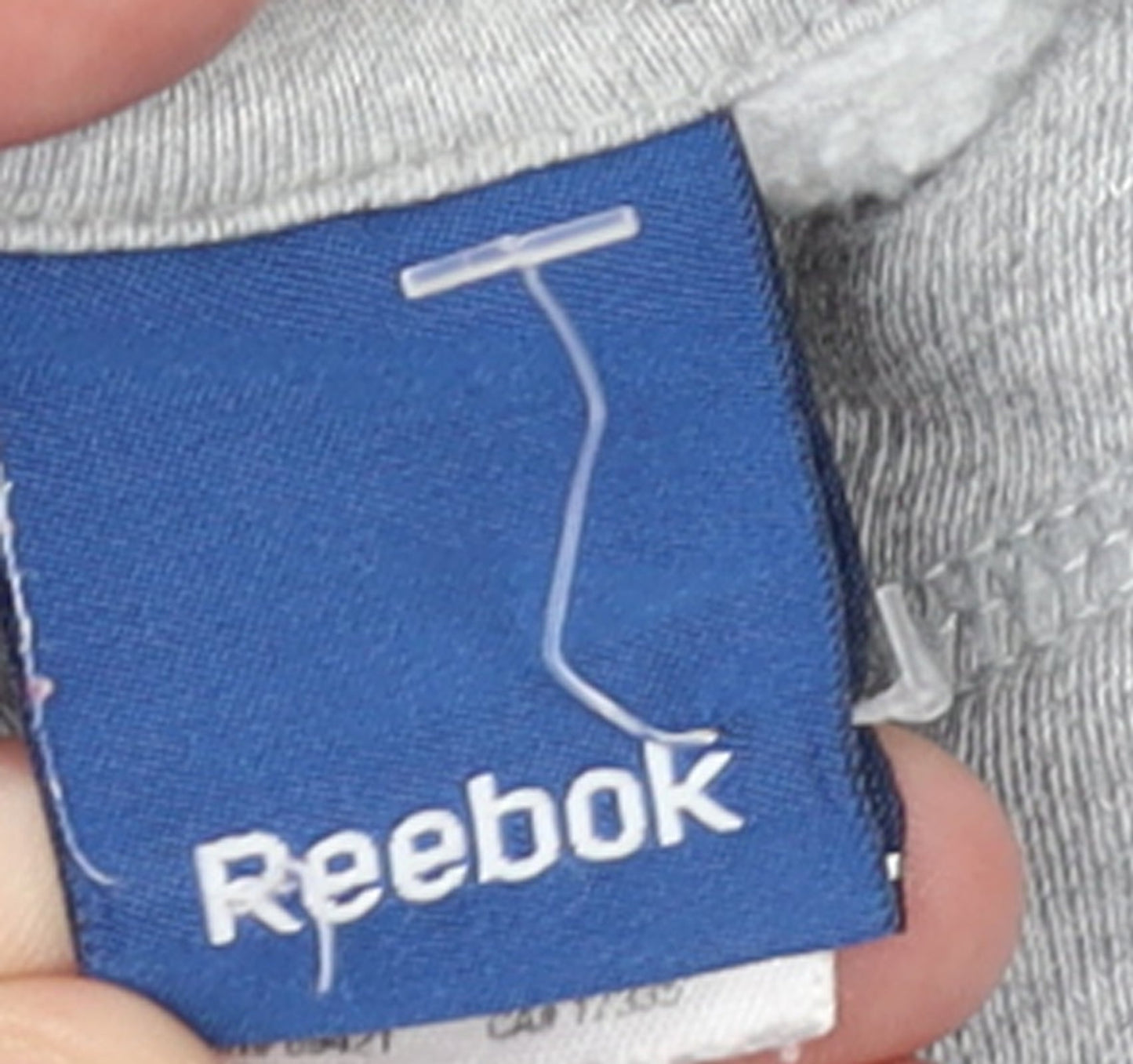 Reebok Men's Grey Pullover Hoodie M Logo Sports Fleece