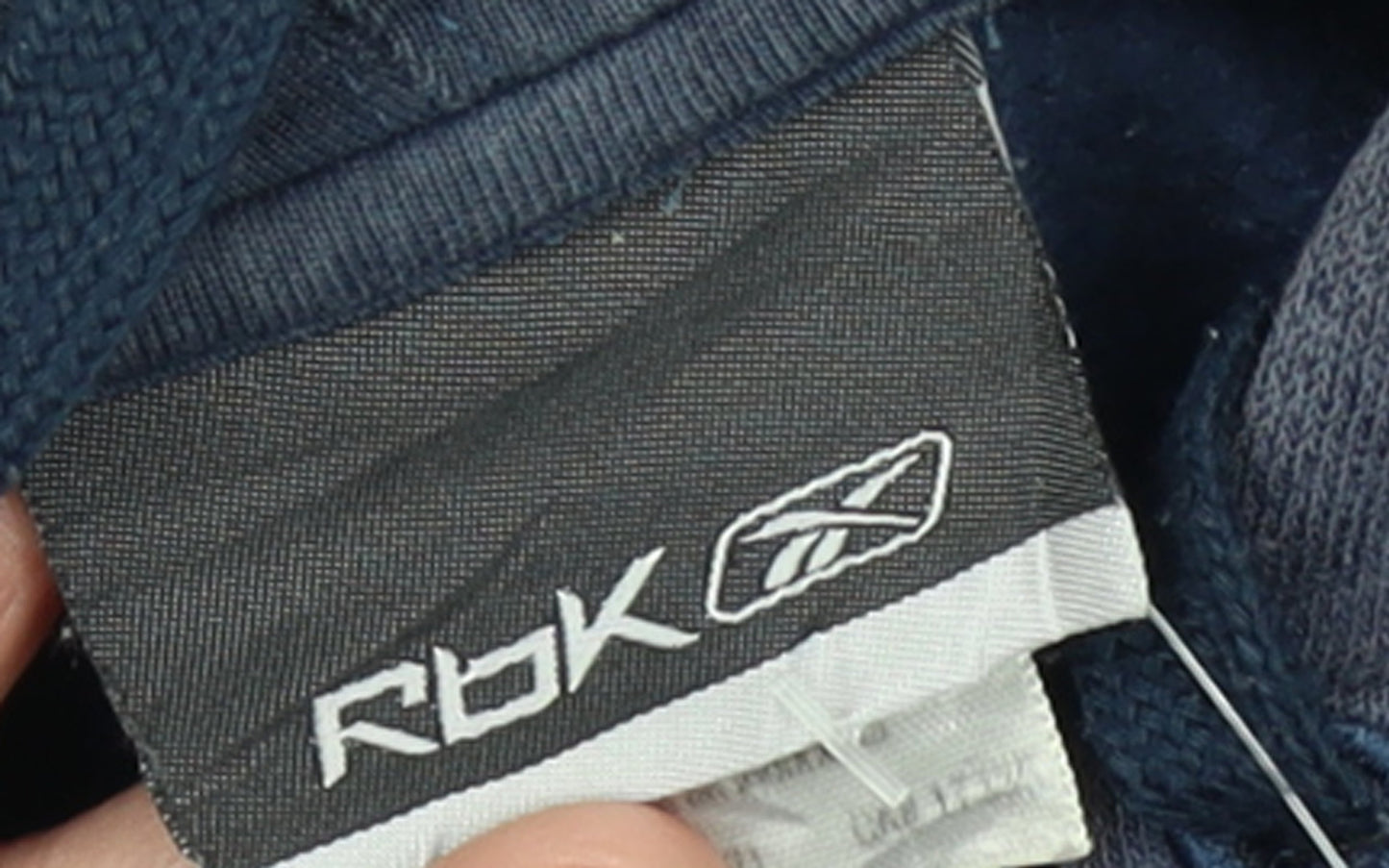 Reebok Men's Blue Embroidered Pullover Hoodie Size S