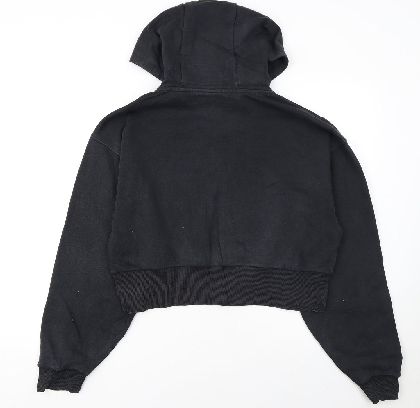 Reebok Women's Black Full Zip Hoodie Medium 12-14 Hooded Sweatshirt