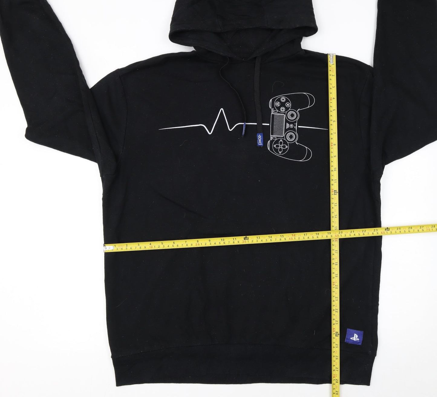 PlayStation Men’s Black Pullover Hoodie XL Graphic Gaming Fleece