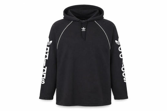 Adidas Women's Black Pullover Hoodie Size 14 with Logo Print