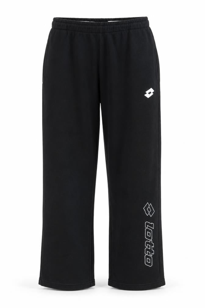 Lotto Women Black Fleece Sweatpants L Regular Fit Comfort Sportswear