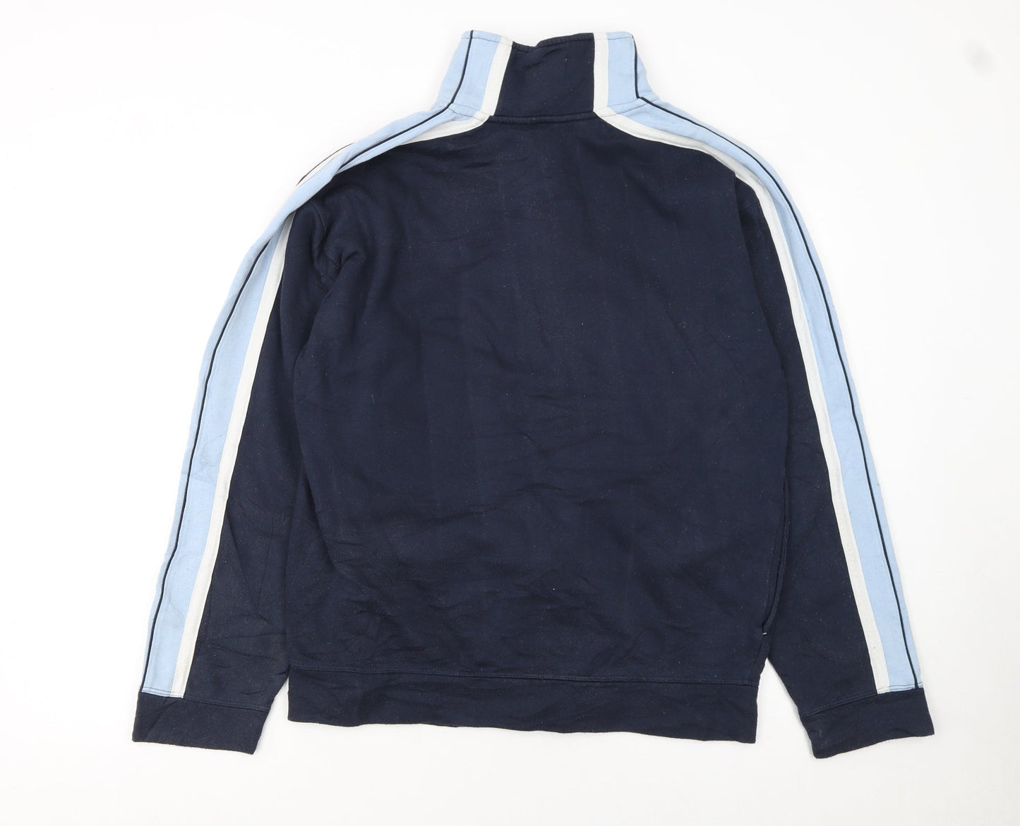 Reebok Mens Blue Track Jacket L Retro Full Zip Lightweight Sportswear