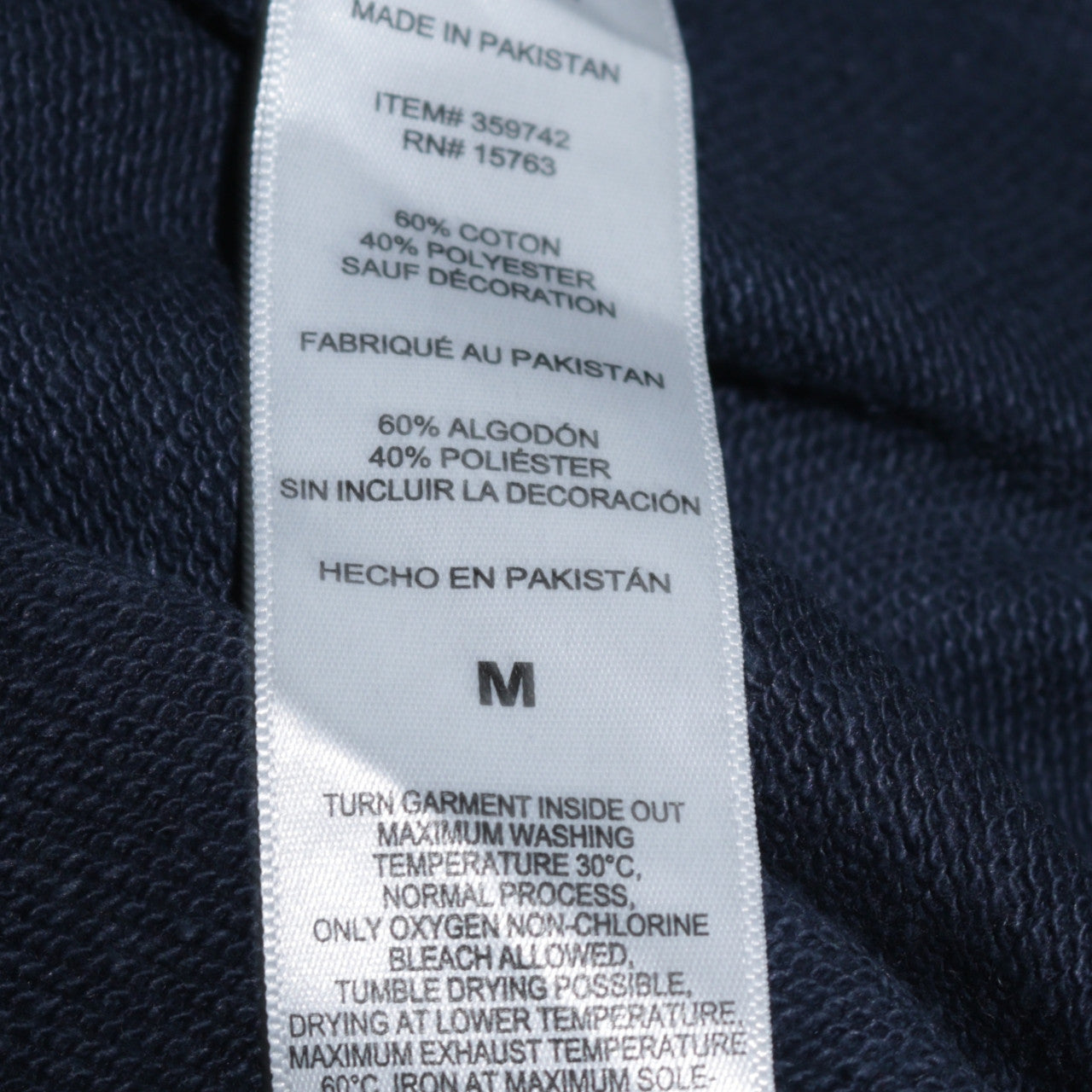 Champion Men's Blue Pullover Hoodie Medium Embroidered Logo Fleece