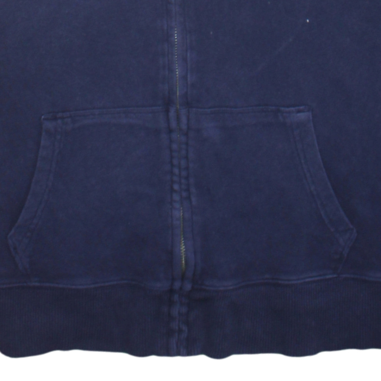 GAP Women Navy Blue Full Zip Hoodie L Cotton Blend Casual